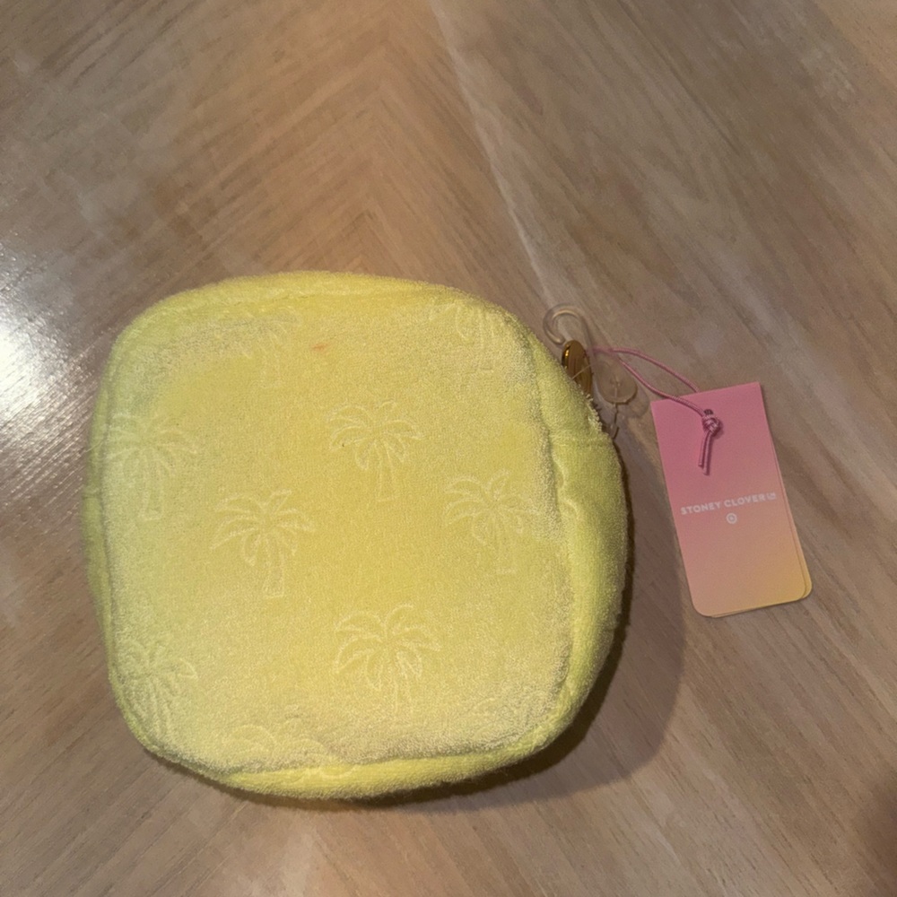 Stoney clover ln Yellow Terry Cloth Pouch